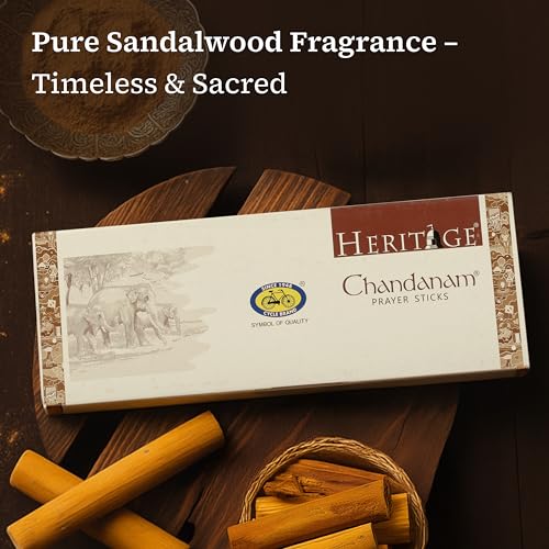 Cycle Pure Heritage Chandanam Prayer Sticks (Chandanam Incense Sticks) | Pack Of 2 | Sandalwood Incense For Positive Energy, Puja, Relaxation, Havan - Image 2