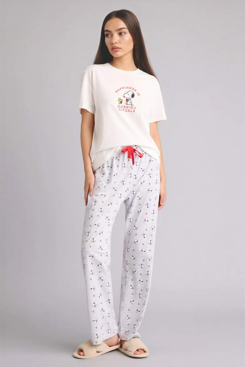 DeFacto 2 piece Regular Fit Snoopy Licensed Set