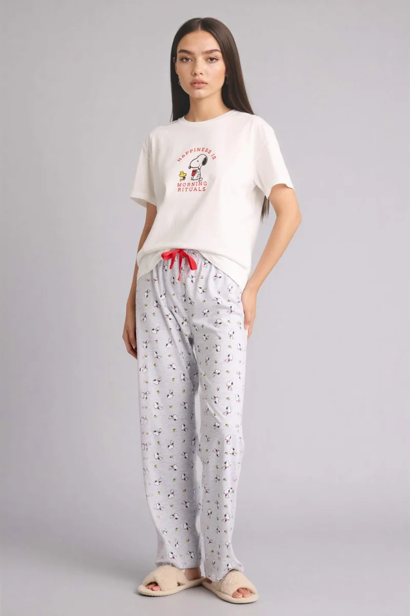 DeFacto 2 piece Regular Fit Snoopy Licensed Set