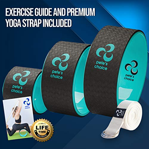pete's choice Yoga Wheel 3 Pack - Lose Weight, Get in Shape and Get Fit. Three pack Yoga Wheel Set. Home Exercise and Workout. Improve Posture - Image 2