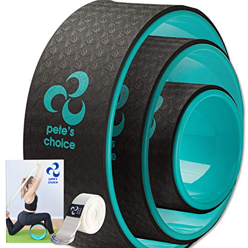pete's choice Yoga Wheel 3 Pack - Lose Weight, Get in Shape and Get Fit. Three pack Yoga Wheel Set. Home Exercise and Workout. Improve Posture - Image 1