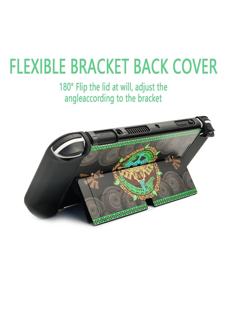 X-level Dockable Protective Case Compatible with Switch OLED 2021, Hard Shell Case Cover for Switch OLED and Joy-Con Controllers with 2 Thumb Grips,Zelda Switch OLED Carrying Case (Zelda tears of The Kingdom)  - Image 5