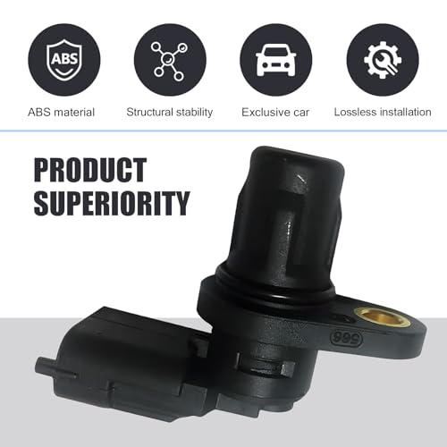 Zeathery Car Engine Camshaft Position Sensor, Auto High Temperature Resistant Plug Play Perfect Fit Original Replacement OEM No. #F01R00B003, Suitable for Most Cars (Black) - Image 3