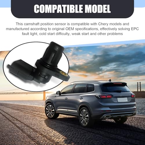 Zeathery Car Engine Camshaft Position Sensor, Auto High Temperature Resistant Plug Play Perfect Fit Original Replacement OEM No. #F01R00B003, Suitable for Most Cars (Black) - Image 5