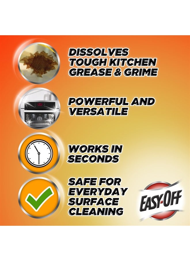 Easy Off Specialty Kitchen Degreaser Cleaner, Clear, Lemon, 16 Fl Oz  - Image 4