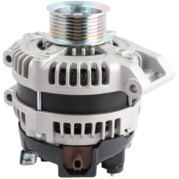 MISIOEK Alternator 12V 120A CW 7-Groove Clutch Pulley Compatible with 2012-2015 Honda Civic L4 2.4L, 2012-2014 CRV L4 2.4L, 2013-2015 Acura ILX L4 2.4L, Replace 31100RX0A01 11604N - Image 1