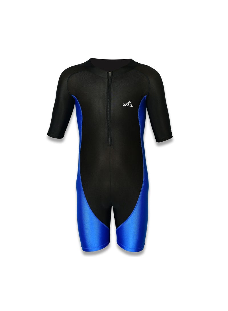 Spall Swimming Short Sleeve  Front Zipper Warm Shorty Diving Suit Sun Protection Suitable for Wakeboarding Diving Snorkeling Sailing - Image 1