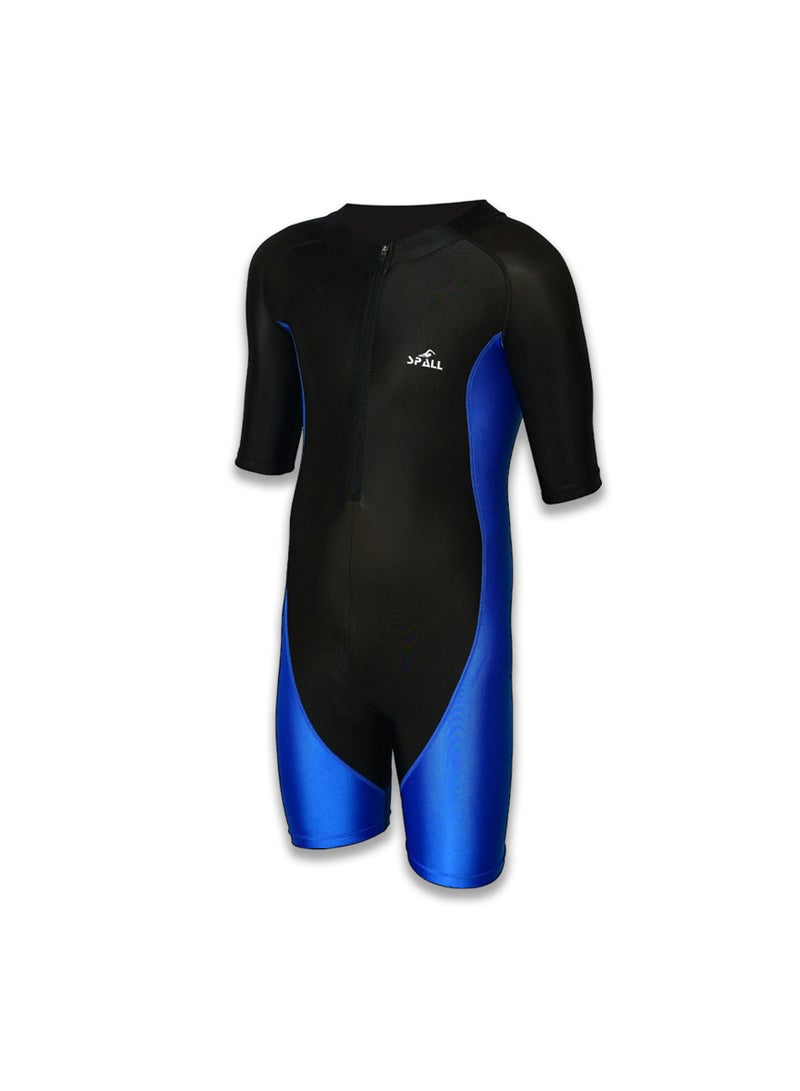 Spall Swimming Short Sleeve  Front Zipper Warm Shorty Diving Suit Sun Protection Suitable for Wakeboarding Diving Snorkeling Sailing - Image 2