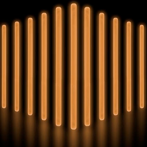 Glow Fever Glow Sticks Bulk Party Pack 10 Large Glow Sticks Neon Accessories Light Sticks Glow in The Dark Party Supplies for Concert Wedding Birthday by Party Dragon Orange 50 ct - Image 1