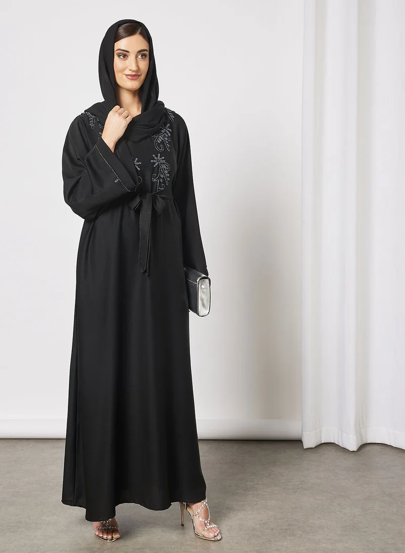 Hayat Abaya With Beadwork