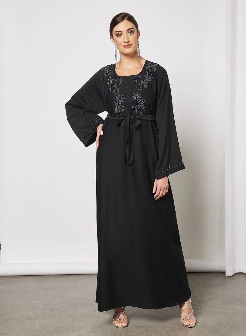 Hayat Abaya With Beadwork