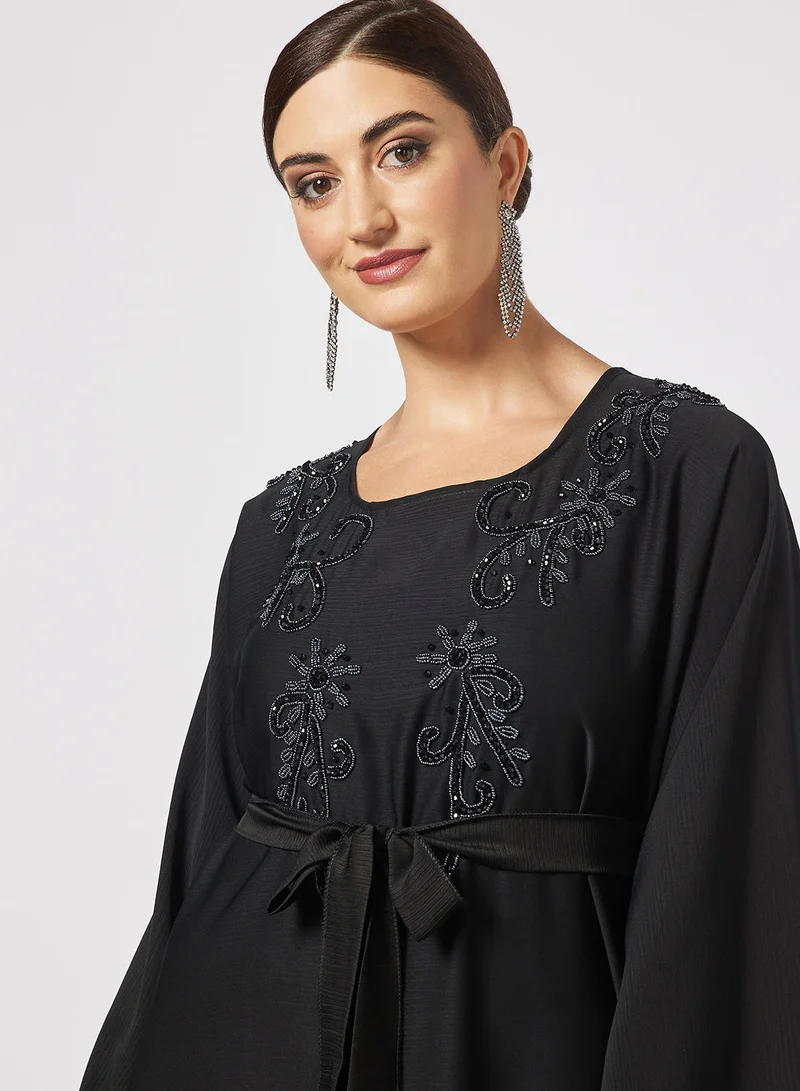 Hayat Abaya With Beadwork