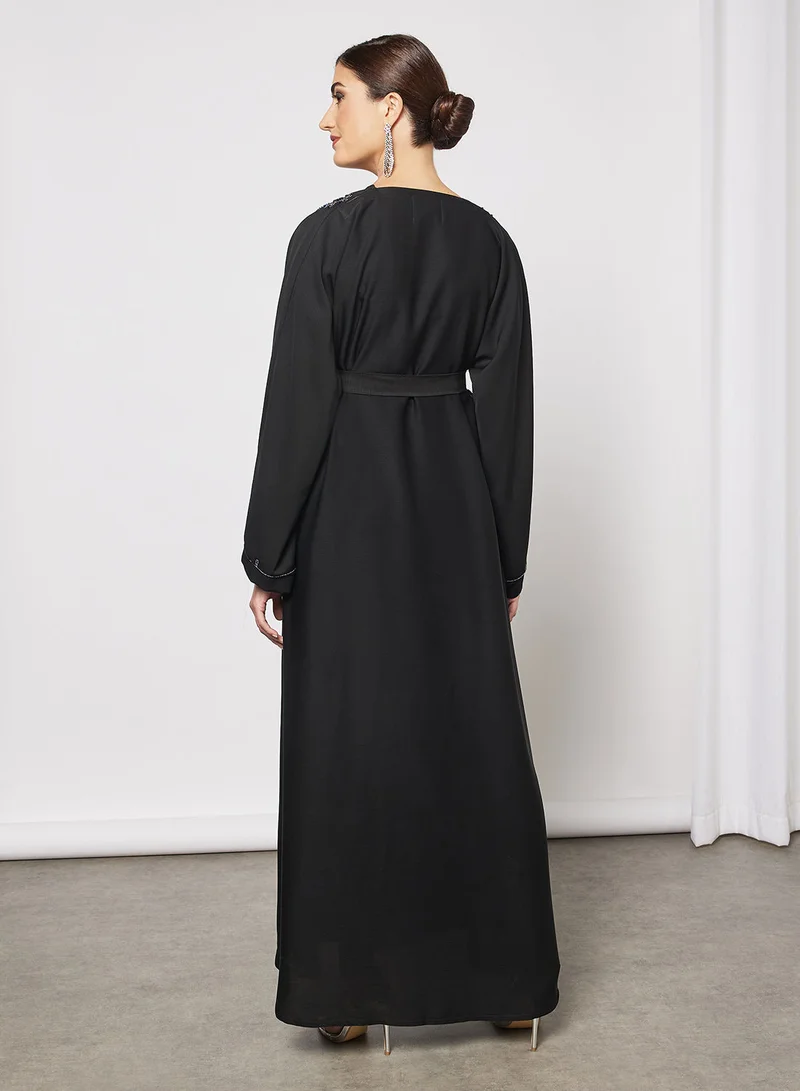 Hayat Abaya With Beadwork