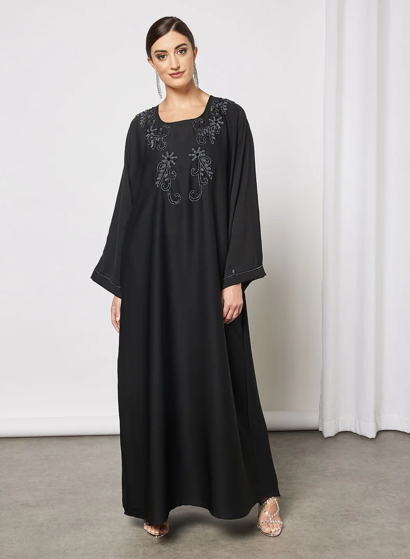 Hayat Abaya With Beadwork