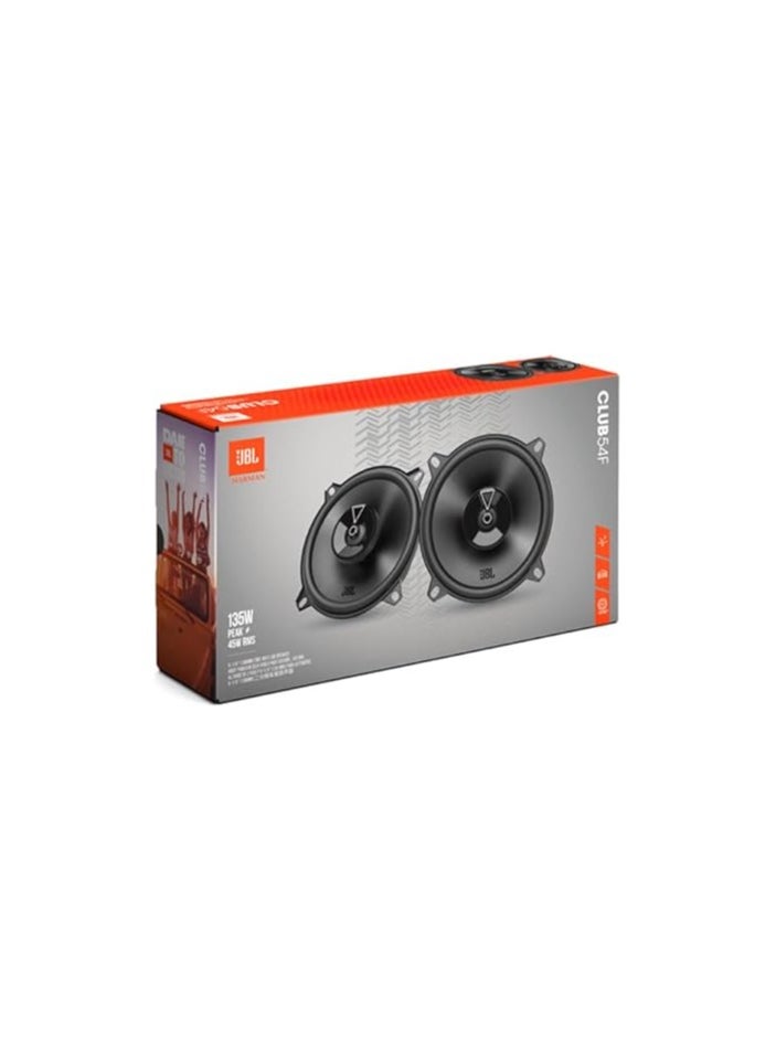 JBL - JBL Club 54F Gen 3-130 mm Car Speaker Set By Harman Kardon For A Superior Car HiFi Upgrade - 45 W RMS 135 W Max, High Sensitivity, Intense Bass And Impressive High Frequency Response - Image 1
