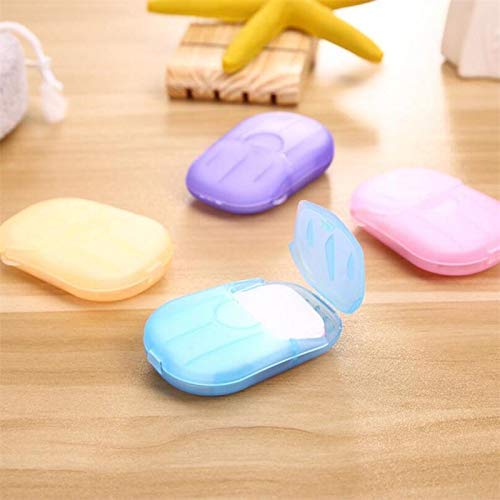ubervia Convenient Washing Hand Wet Wipes Travel Paper Soap Scented Slice Sheets Foaming Box - Image 3