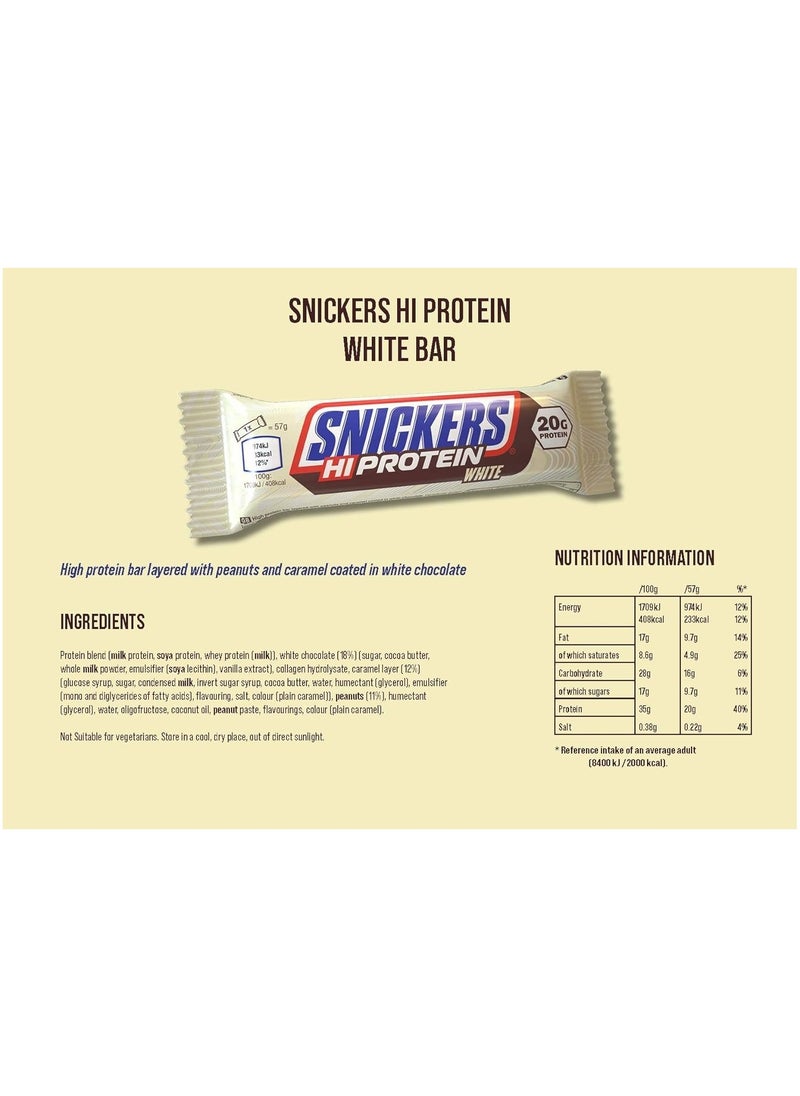 Snickers Snickers Hi Protein Low Suger White 57g  - Image 2