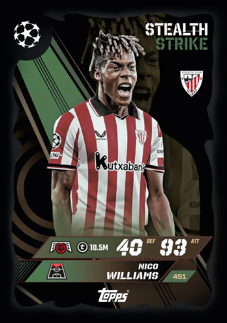 Topps لعبة بطاقات التداول والجمع UCC Match Attax 2025/26 (علبة تعزيز 1 - الأبطال العالميون) - Image 5