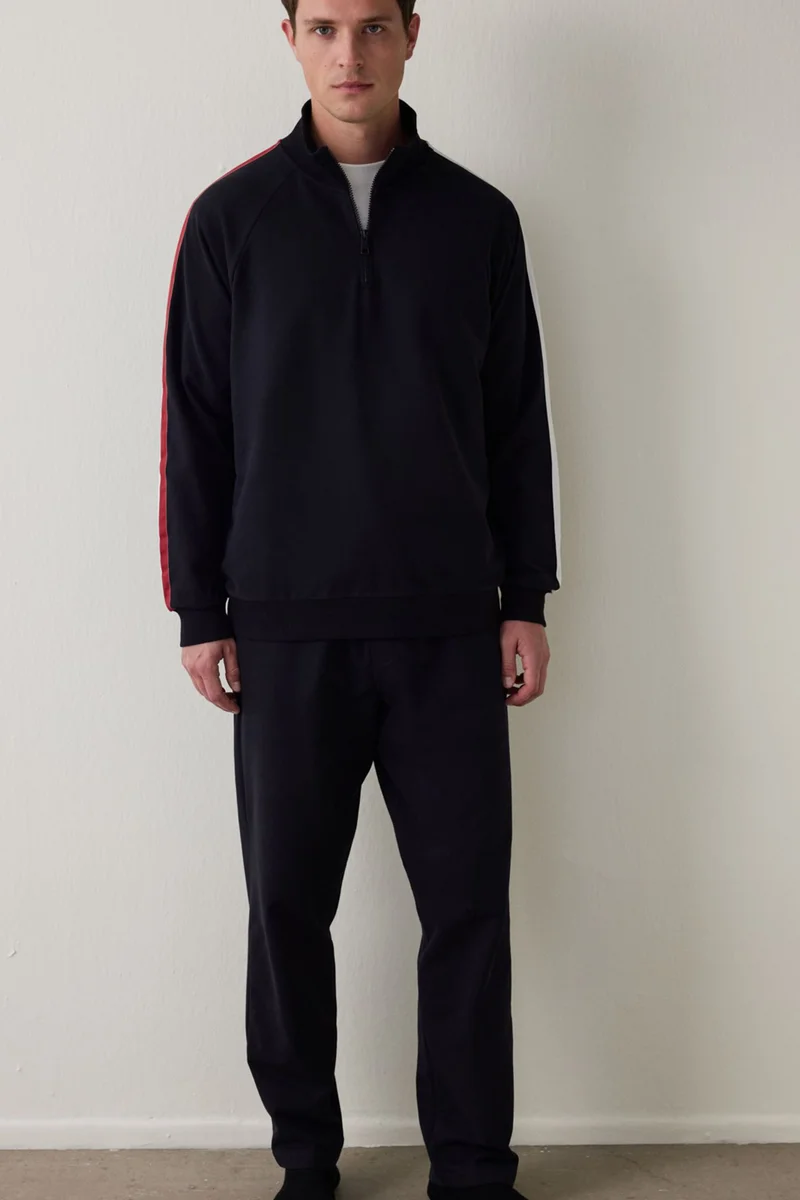 PENTI Men's Striped Oversize Jogger Pajama Set