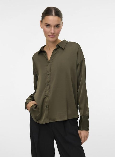 LIVIA Long Sleeve Button Down SHIRT