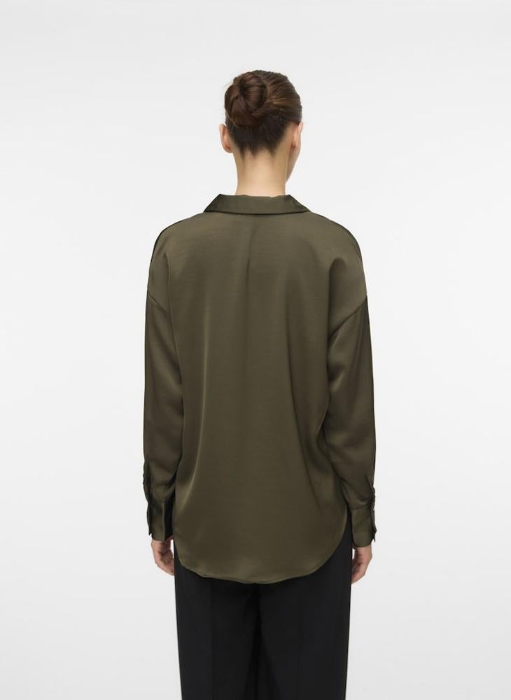 VERO MODA LIVIA Long Sleeve Button Down SHIRT - Image 2
