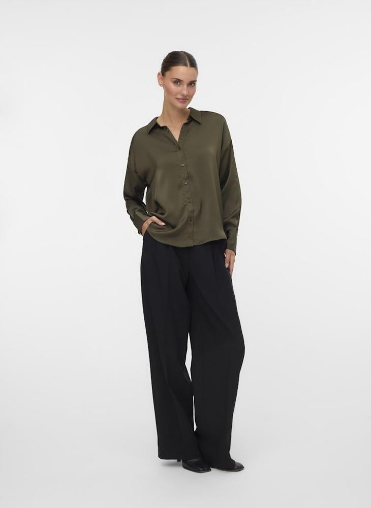 VERO MODA LIVIA Long Sleeve Button Down SHIRT - Image 4