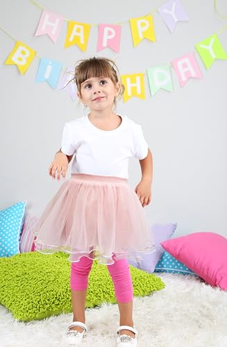 Jastore Girls Tutu Skirts Layered Tulle Princess Dresses for Toddler Girls Birthday Dance Party Supplies (US, Age, 1 Year, 3 Years, Red) - Image 3