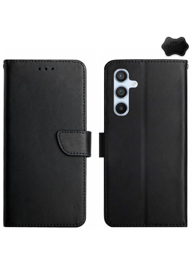 اس-توب جراب لهاتف Samsung Galaxy M55 5G HT02 مصنوع من الجلد الأصلي مقاوم لبصمات الأصابع - Image 1