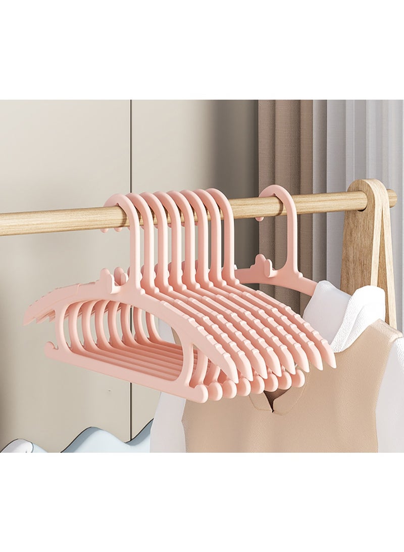 تابيت 30 قطعة من علاقات ملابس الأطفال، علاقات ملابس بلاستيكية مانعة للانزلاق، علاقات ملابس للأطفال الرضع والصغار، علاقات ملابس للأطفال الرضع والصغار، علاقة ملابس (وردي 32 سم) - Image 1