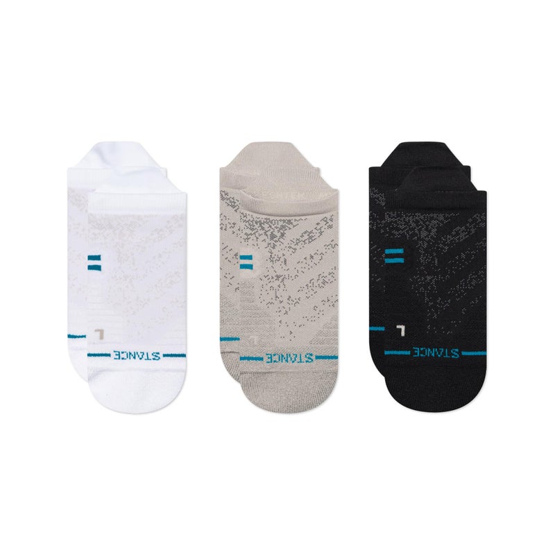 Stance Icon Athletic Tab Socks for Men and Women, Multicolor Black White Grey, Medium - Image 1
