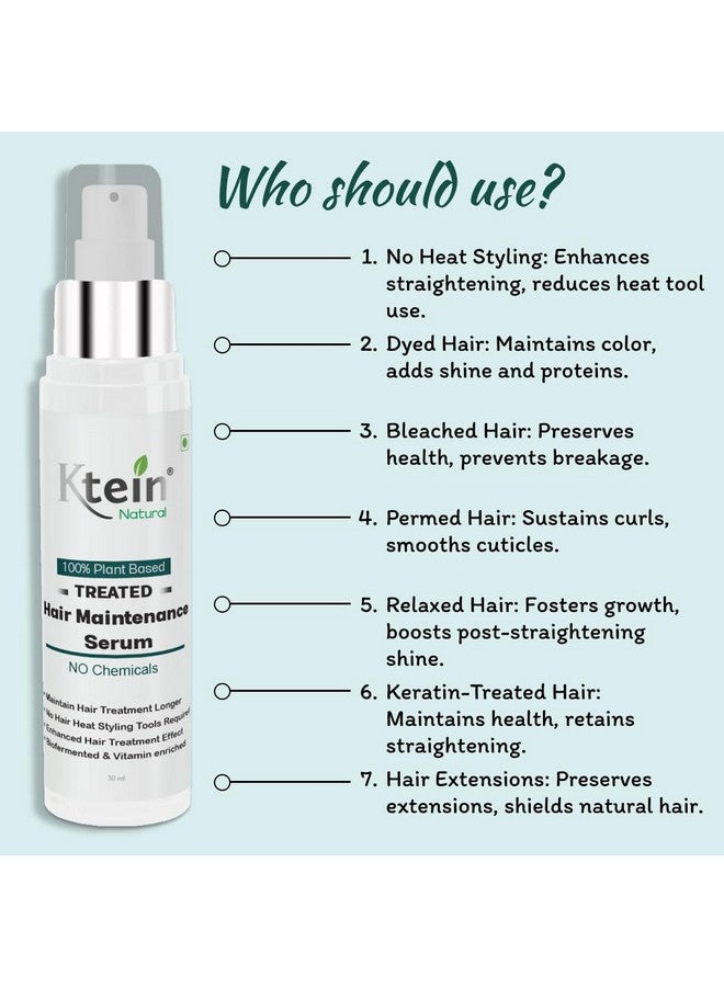 100% Plant Based Treated Hair Maintenance Serum