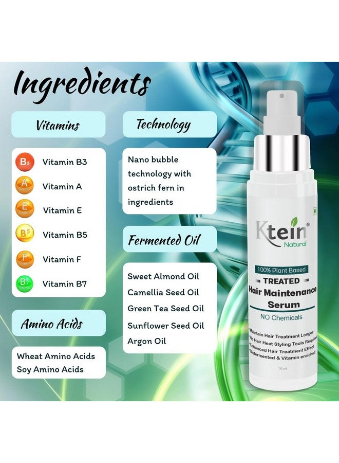 100% Plant Based Treated Hair Maintenance Serum
