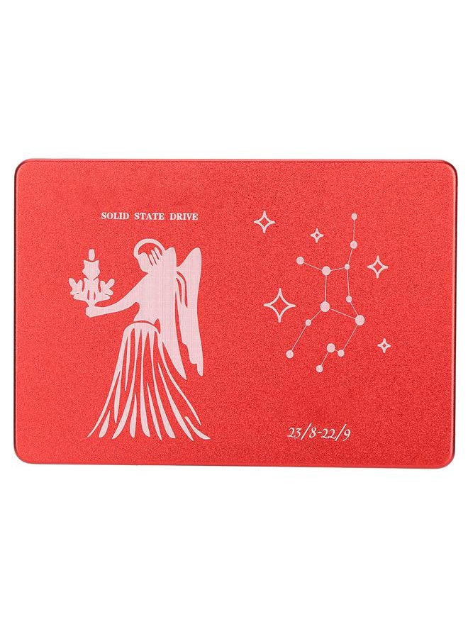 Thoraya 2.5 inch metal SSD hard disk solid state drive Virgo red 120GB  - Image 1