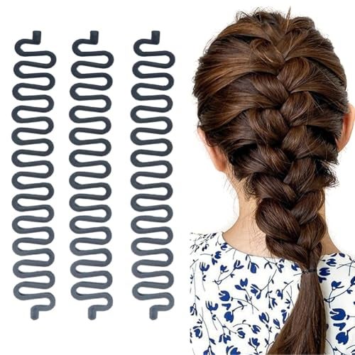 TOPWEL 3PCS Fashion DIY Hair Braider Twist Styling Braid Tool - Image 1
