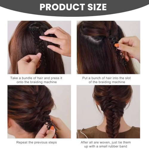 TOPWEL 3PCS Fashion DIY Hair Braider Twist Styling Braid Tool - Image 3