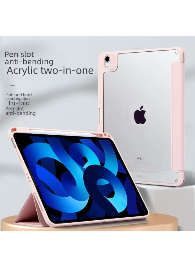 Transparent Protective Case For Ipad Pro 11-inch Air5 Anti-bend 10th Gen Mini6 Durable Shockproof Cover-Color:White Ice Blue 】-Applicable Model:Ipad 10/11 Generation (a16)