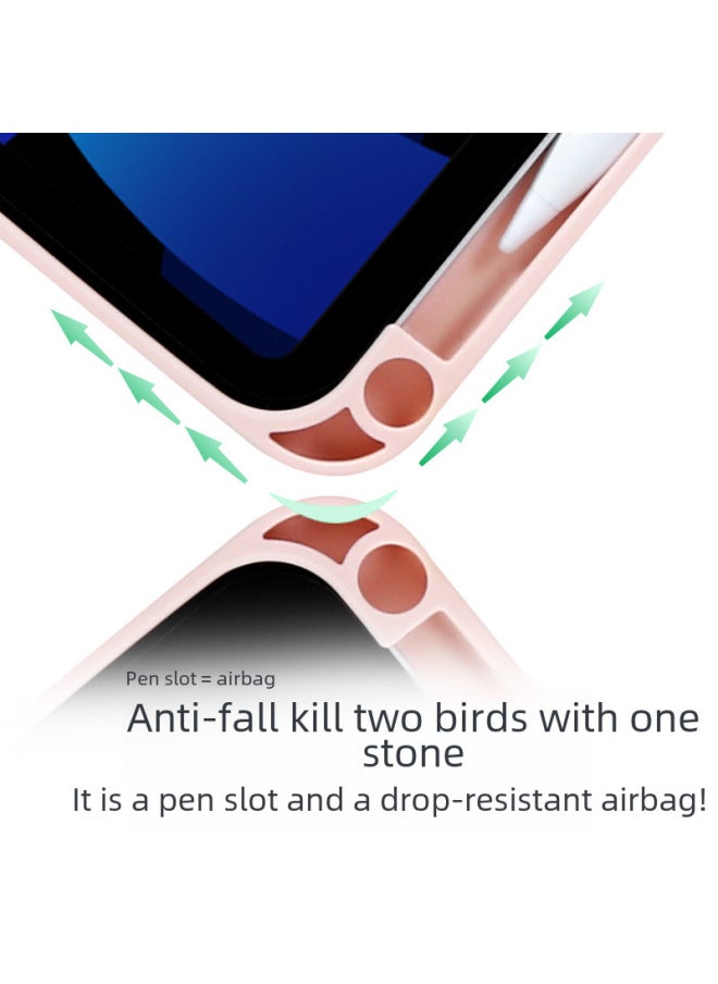 Transparent Protective Case For Ipad Pro 11-inch Air5 Anti-bend 10th Gen Mini6 Durable Shockproof Cover-Color:White Ice Blue 】-Applicable Model:Ipad 10/11 Generation (a16)