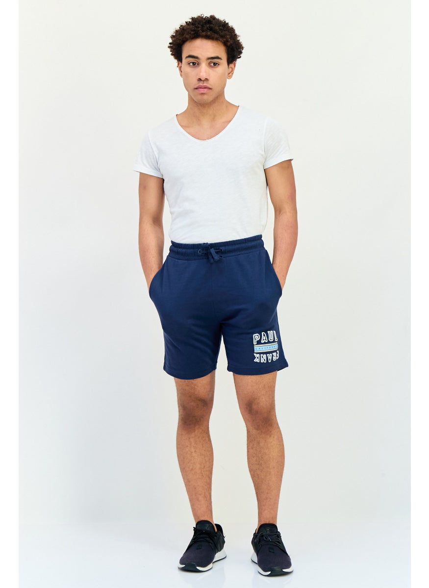 Paul Frank Men Graphic Print Basic Shorts, Navy  - Image 4
