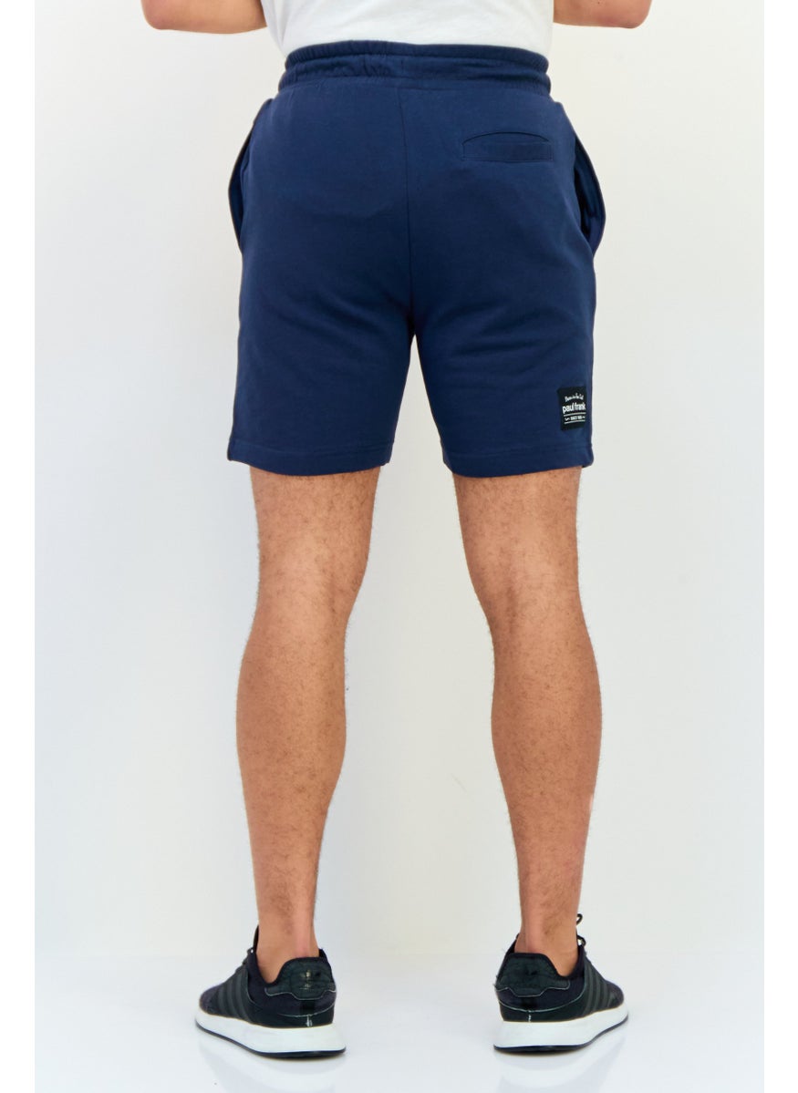 Paul Frank Men Graphic Print Basic Shorts, Navy  - Image 2