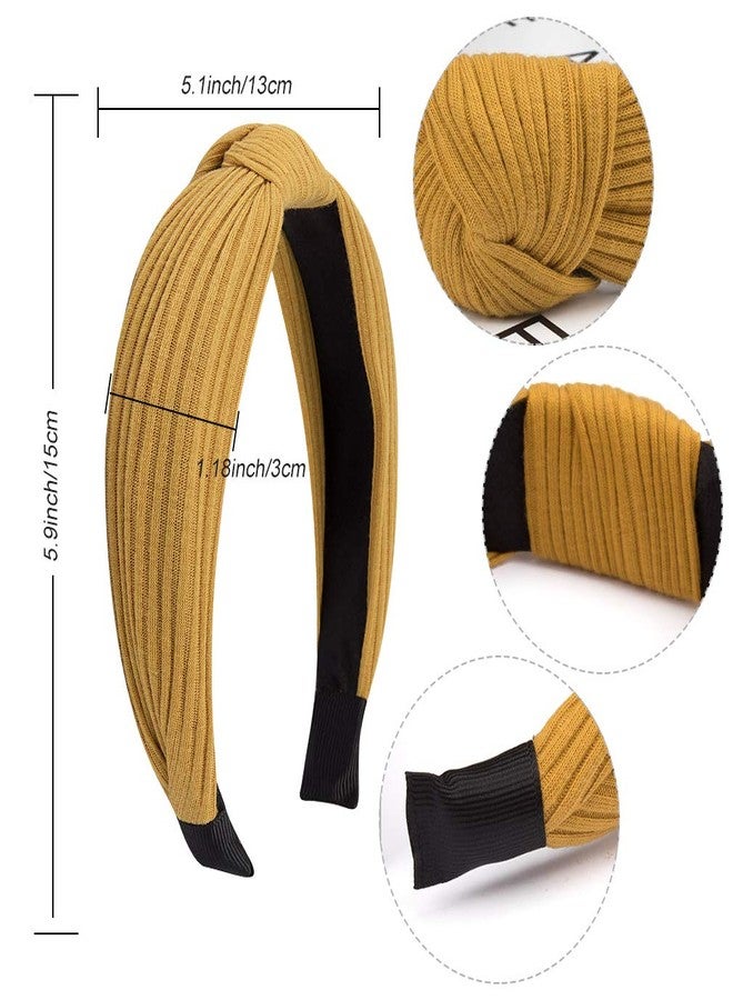 VELSCRUN Womens Headbands Boho Headbands for Women 12 Pack Knot Headband Women Knotted Head Band Elastic Turban HeadBands Boho Bandeau Wide Hair Bands Hair Accessories for Washing Face - Image 2