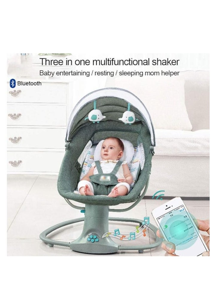 Arababy 3 in 1 Deluxe multi-functional baby swing cradle with integrated mosquito net rocking chair  - Image 2