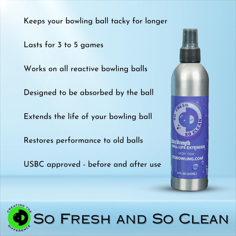Creating the Difference So Fresh & So Clean Bowling Ball Life Extender | 8 oz Spray Bottle - Image 2