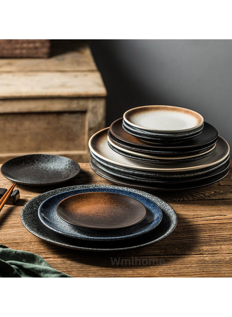 Wmlhome Kitchen dining restaurant classics dinner plates, Creative round 26cm home snack western steak dinnerware - Image 3