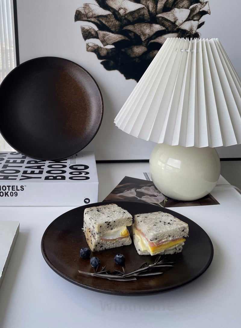 Wmlhome Kitchen dining restaurant classics dinner plates, Creative round 26cm home snack western steak dinnerware - Image 5