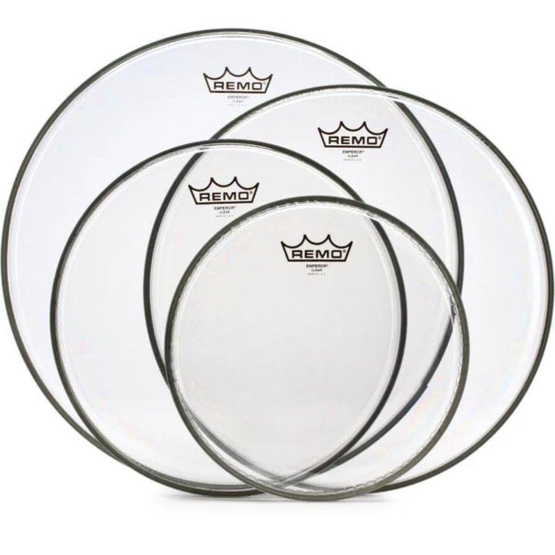 Remo Emperor 4-Piece Tom Pack - 10 12 14 16 Inches - Clear - Image 1