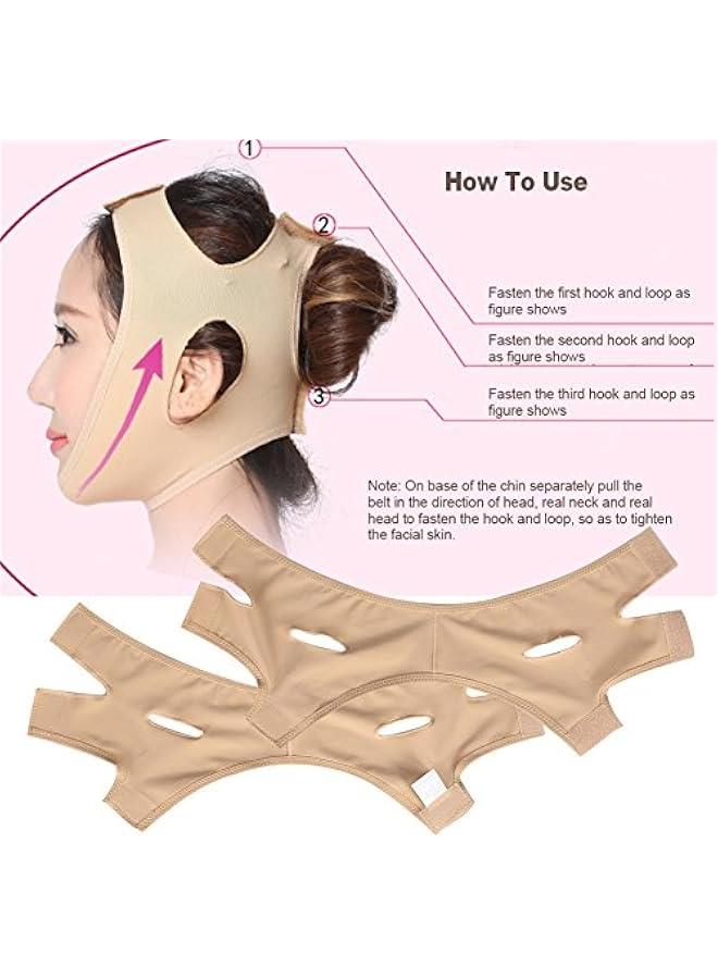Face Bandage Facial Slimming Mask for Face Care Thin Neck Facelift Double Chin for Ladies(M) - Image 4