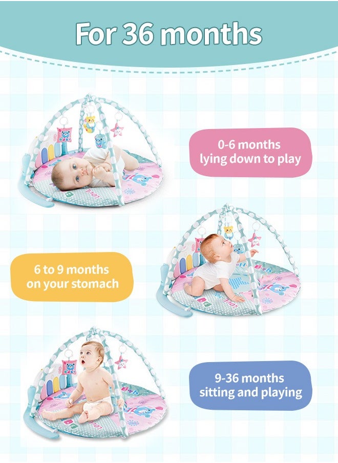 Soft Touch - Baby Play Mat Baby Activity Gym Mat Tummy Time Mat with Sensory Toys Kick and Play Piano Gym Center with Music Learning Toys Playmat for Infants Toddlers Newborn Ages 1 to 36 Months - Image 1