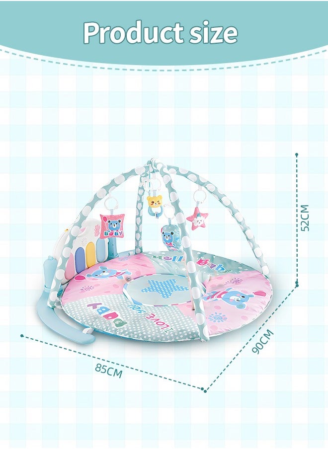 Soft Touch - Baby Play Mat Baby Activity Gym Mat Tummy Time Mat with Sensory Toys Kick and Play Piano Gym Center with Music Learning Toys Playmat for Infants Toddlers Newborn Ages 1 to 36 Months - Image 1