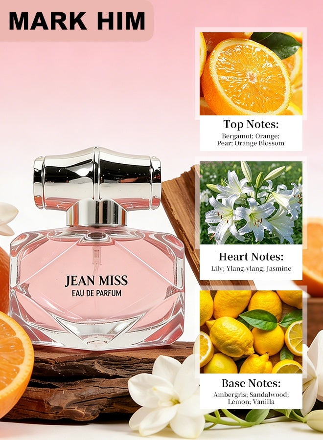 مارك له مجموعة هدايا عطور نسائية 3 قطع، كلاسيك إنكاونتر زهري، إنشنتينج أنجل فاكهي، ريفرس بارتي حلو، ثلاثي أو دو بارفان طويل الثبات، روائح يوم وليل متعددة الاستخدامات لها - Image 4