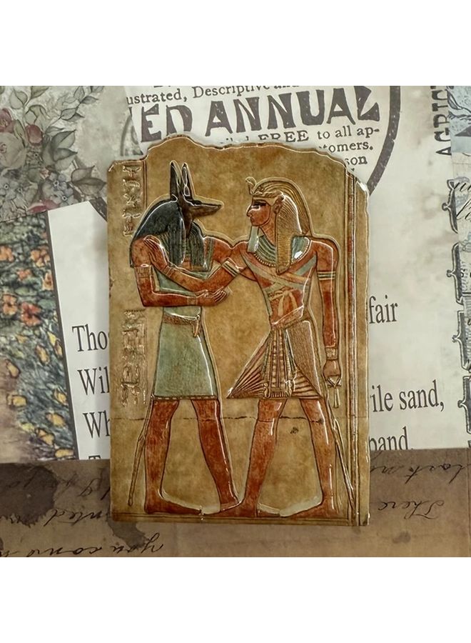 Vintage Egyptian Pharaoh Resin Fridge Magnet A Color Office Home Party Decor - Image 2